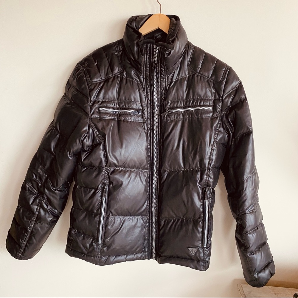 Guess mens down puffer jacket size medium